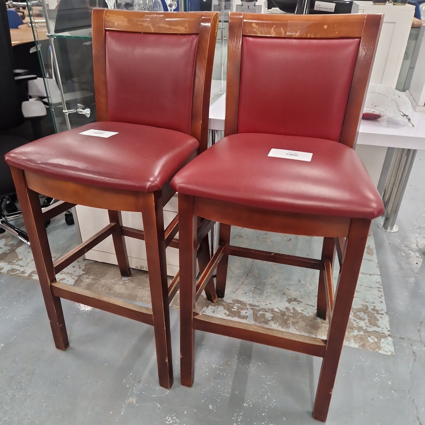 Red bar stool