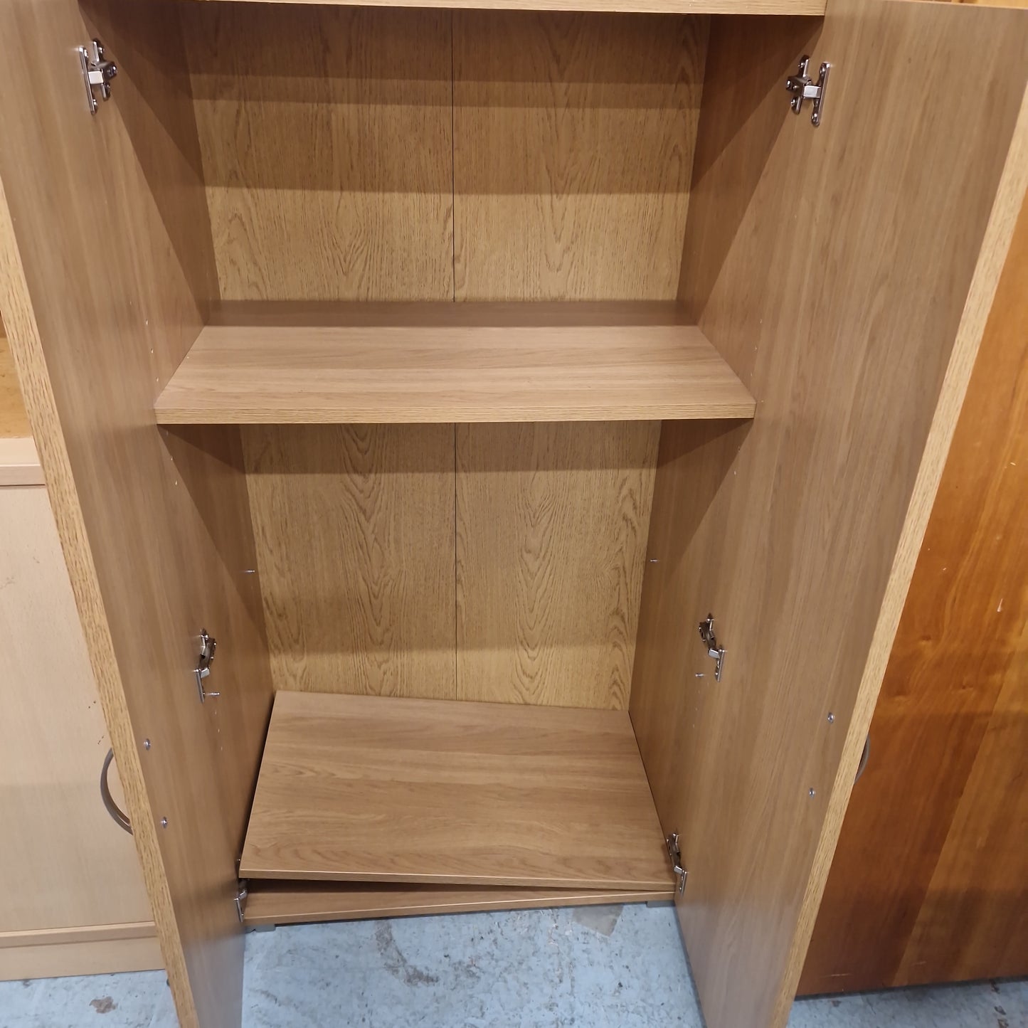 Contract bookcase 1230mm high with 2 shelves