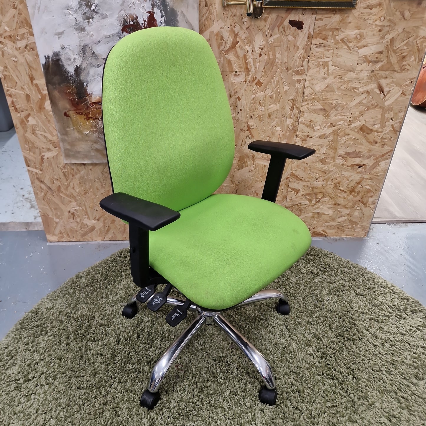 Lime Green Swivel Chair