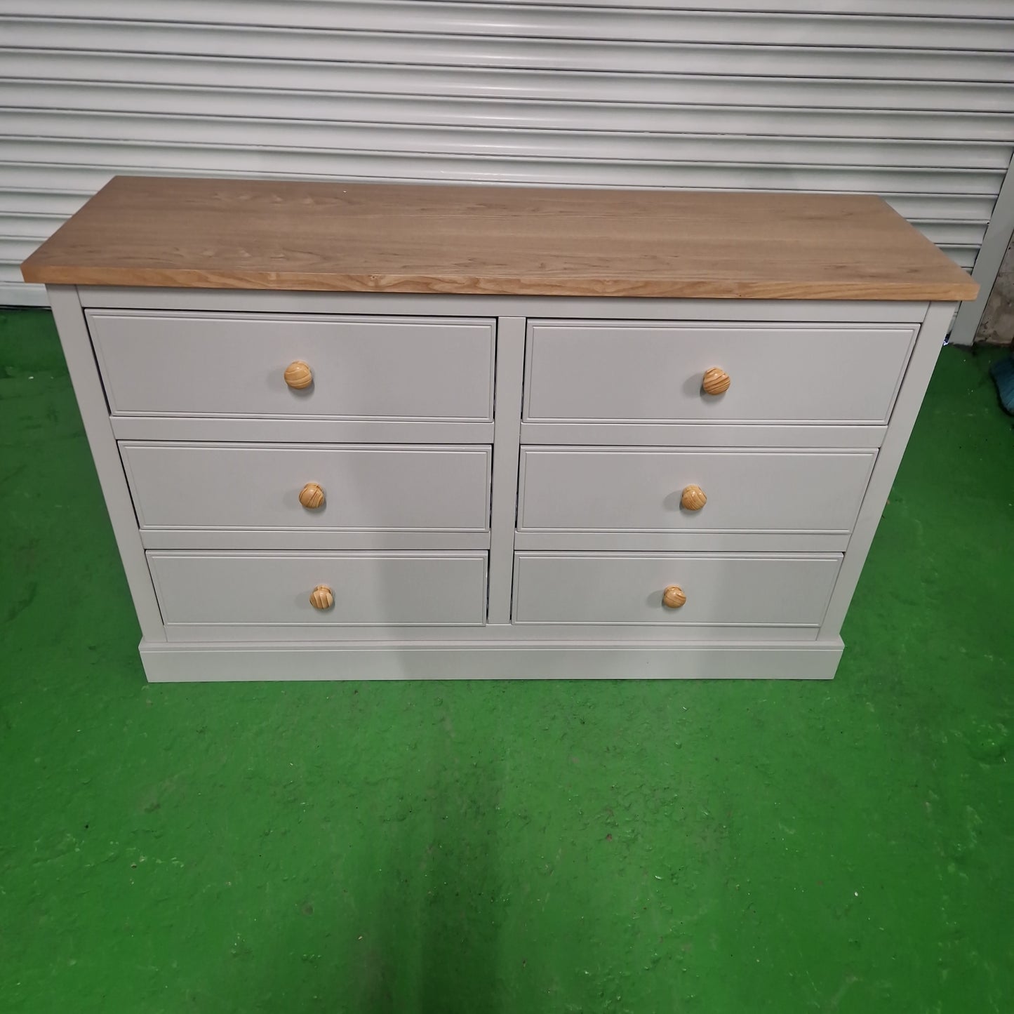 NEW Victoria 3+3 Chest of Drawers Grey- Extra €50 for assembled (€325)