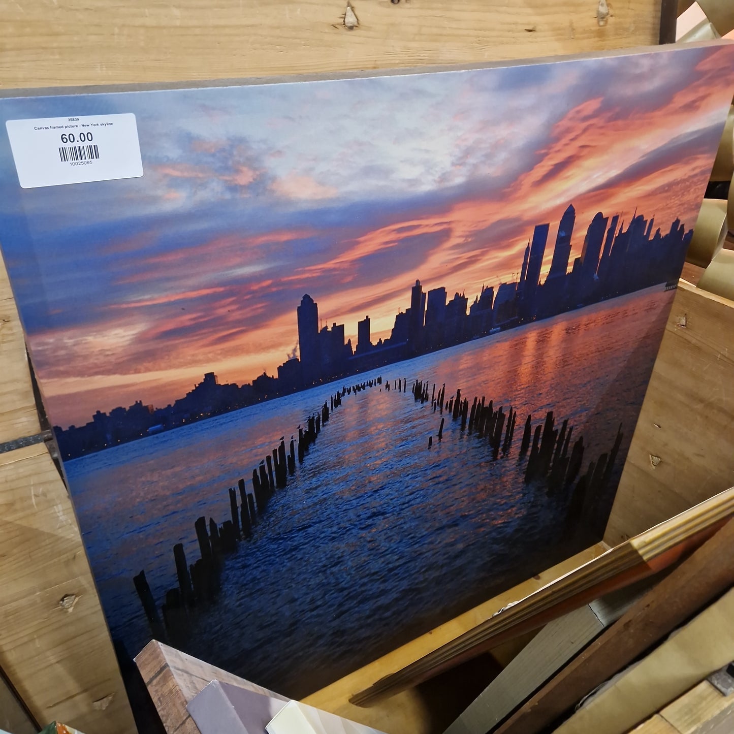 Canvas framed picture - New York skyline