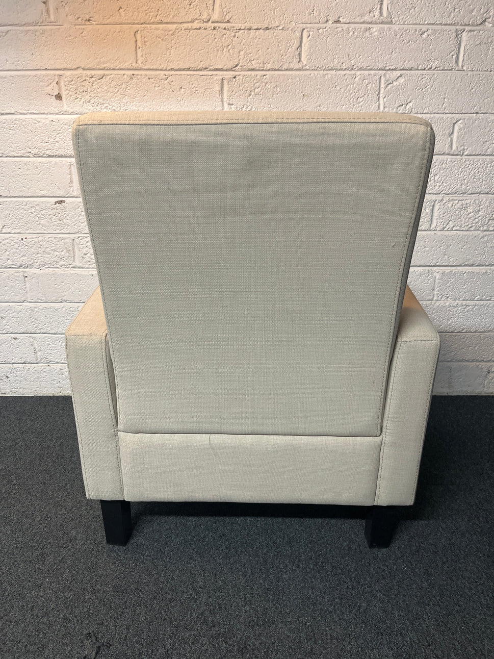 Oatmeal fabric modern occasional armchair 2225