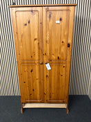 Switch Tall natural pine 2 door wardrobe - no base drawer front (H 183 x W 86 x D 51 cm)  44377 2 image