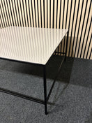 Switch Large white square top solid black metal frame coffee table (W 76 cm) 43620 2 image