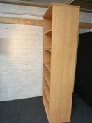 Switch NEW Tall Beech R2140B open bookcase with 5 shelves 2140Hx800Wx470D 2 image