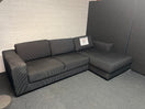 Switch Large black fabric stripe corner sofa suite 2225 2 image