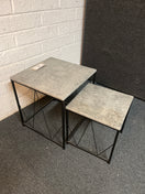 Switch Nest of concrete laminate and black square tables (H 49 x W 45 x D 45 cm) 3225 2 image