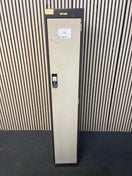Switch Coffee and cream metal frame single door locker (WITH KEY) (H 170 x W 45 x D 30 cm) 2 image