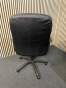 Switch Black PU leatherette fixed arm swivel chair   3425 3 image