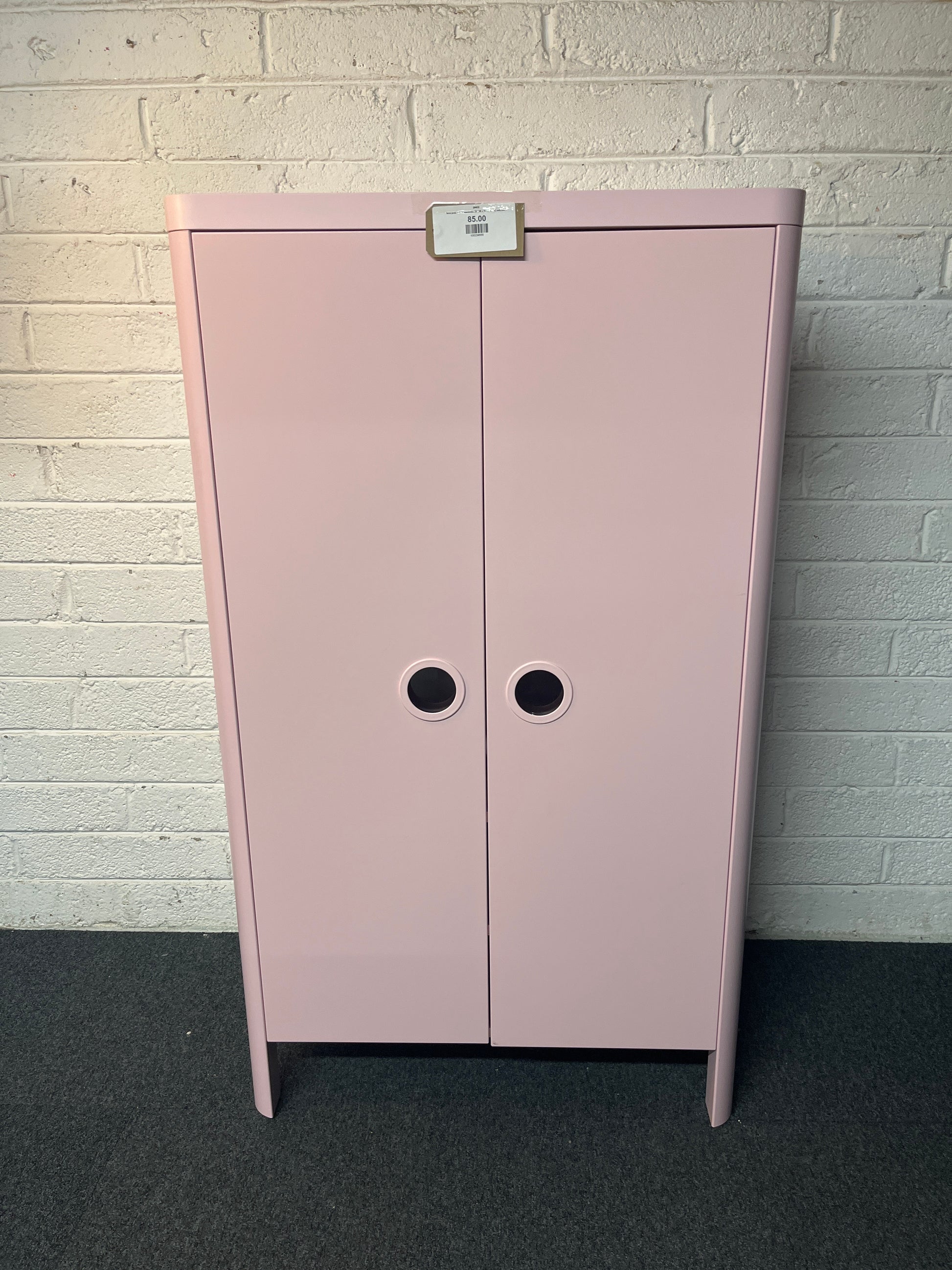 Ikea pink 2 door wardrobe (H 140 x W 80 x D 52 cm) 2225