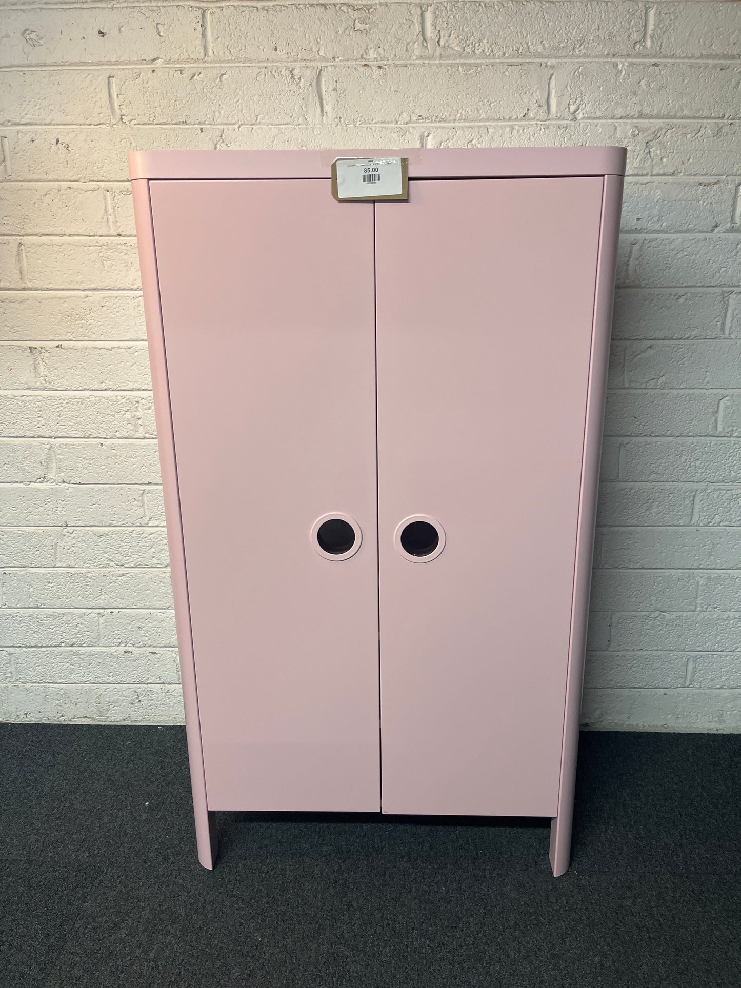 Ikea pink 2 door wardrobe (H 140 x W 80 x D 52 cm) 2225