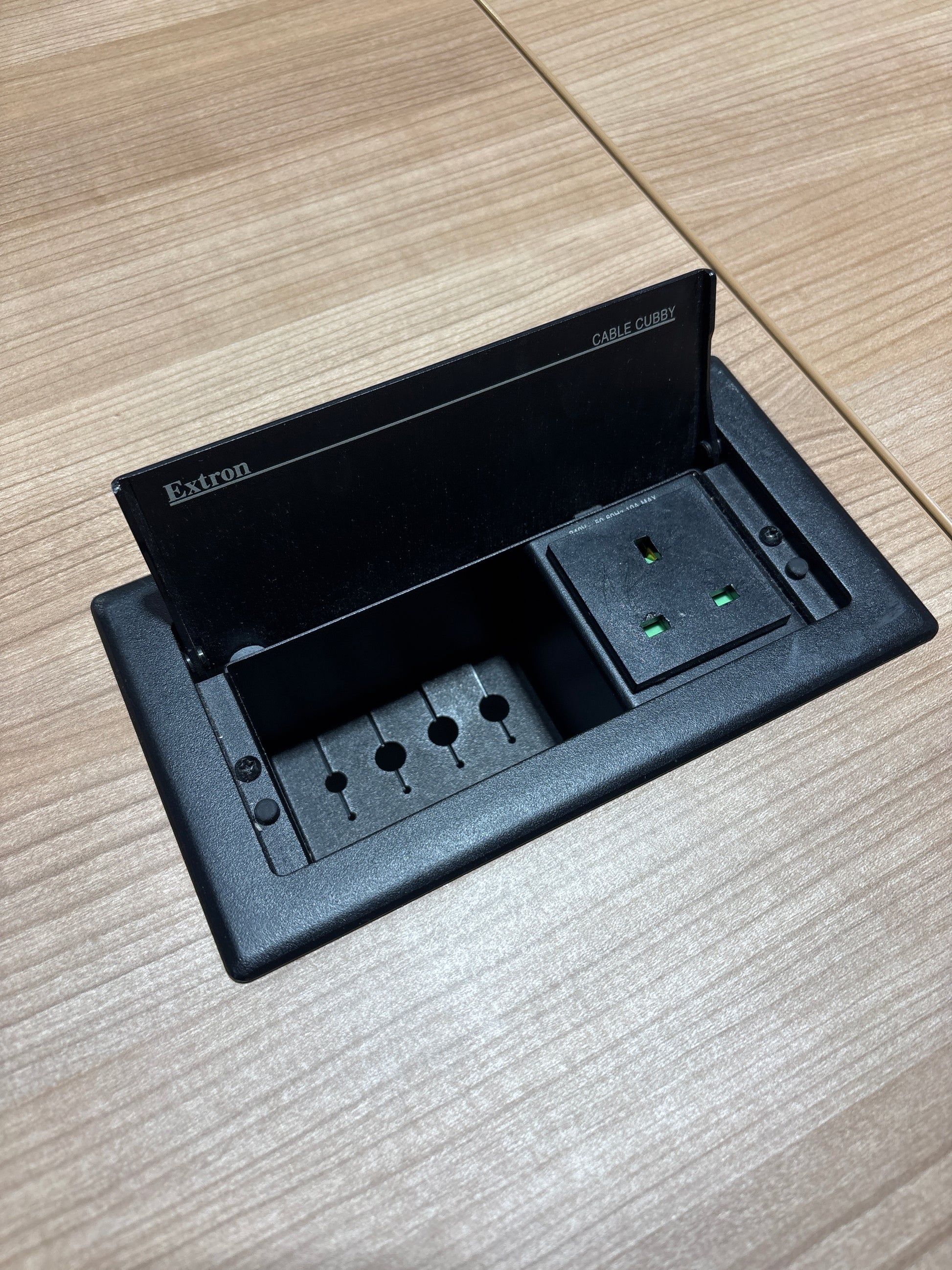 Large American Oak Sectional Boardroom Table