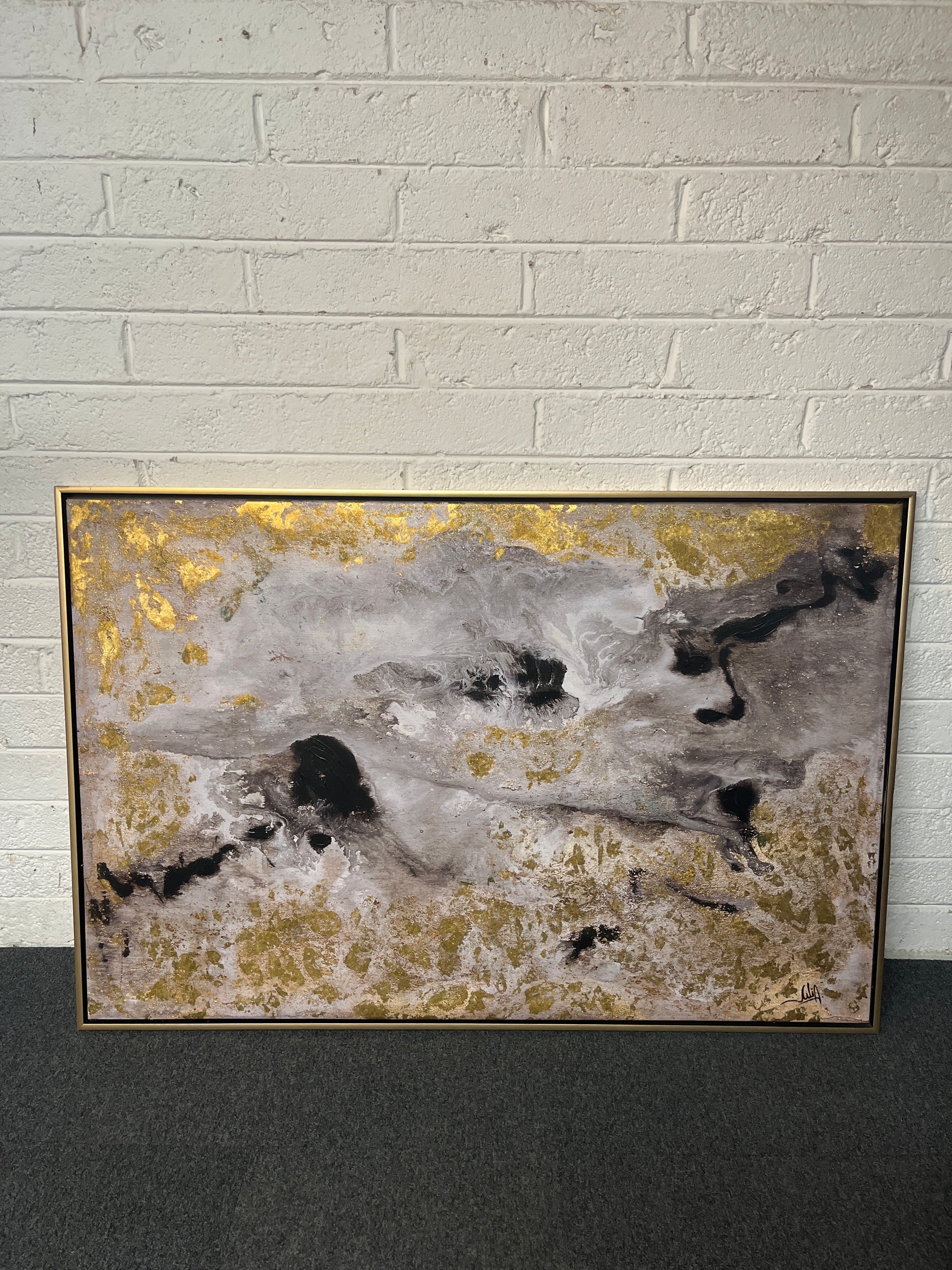 Milkway canvas framed painting by Julia Apostolova, Rhodes 2225