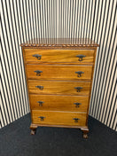 Switch Tall 5 high mahogany chest of drawers (H 115 x W 70 x D 50 cm) 2325 2 image