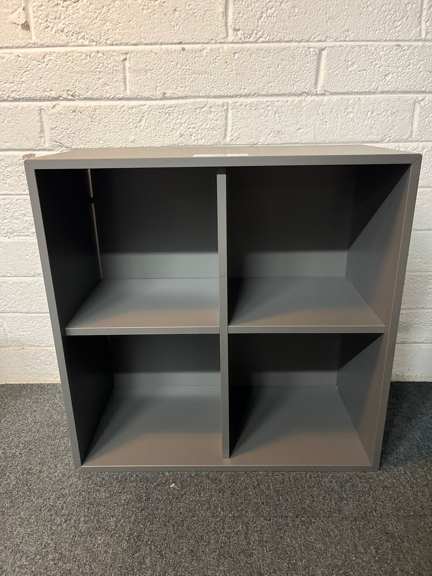Tall grey laminate 4 shelf unit 700Wx700Hx350D 2225