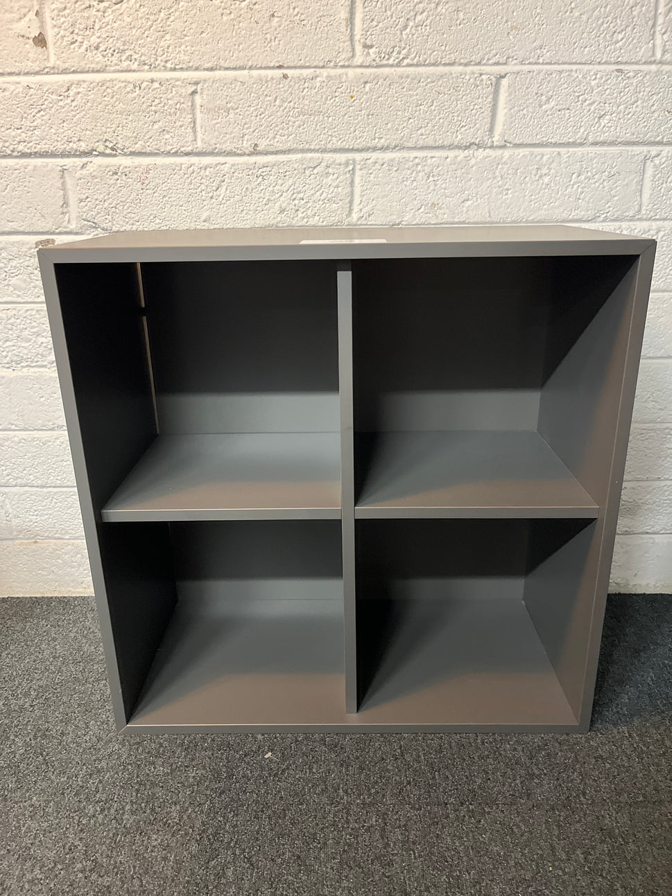 Tall grey laminate 4 shelf unit 700Wx700Hx350D 2225