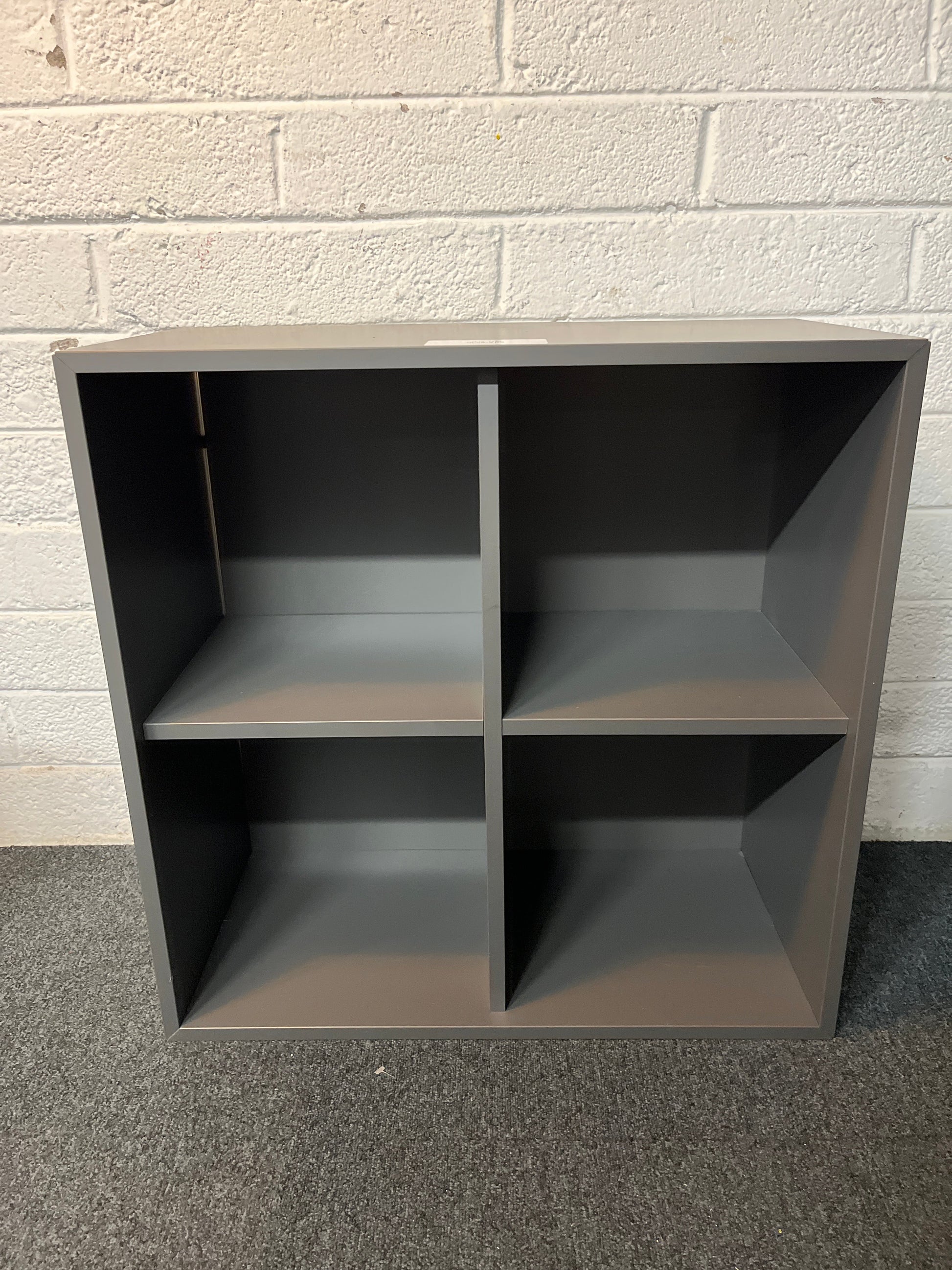 Tall grey laminate 4 shelf unit 700Wx700Hx350D 2225