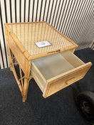 Switch Cane and glass low 1 drawer side table 2325 3 image