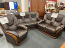 Switch 3+2+1 Brown leather high back suite  1225 3 image