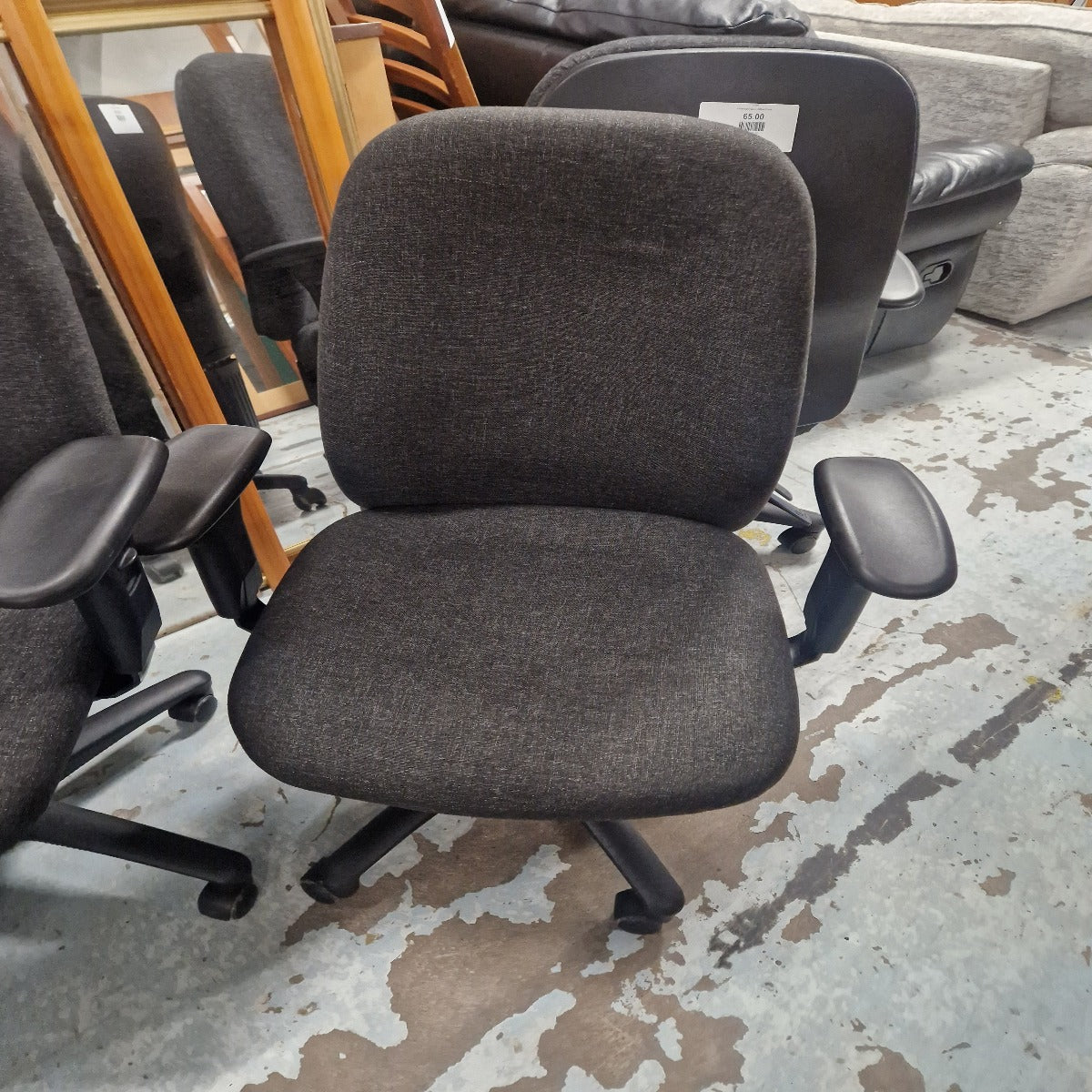 Charcoal Fabric Office Chair