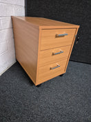 2 or 3 drawer wooden mobile pedestal