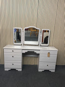 Switch Grey painted 6 drawer bedroom dresser with 3 central mirrors (H 135 x W 156 x D 41 cm) 1325 2 image