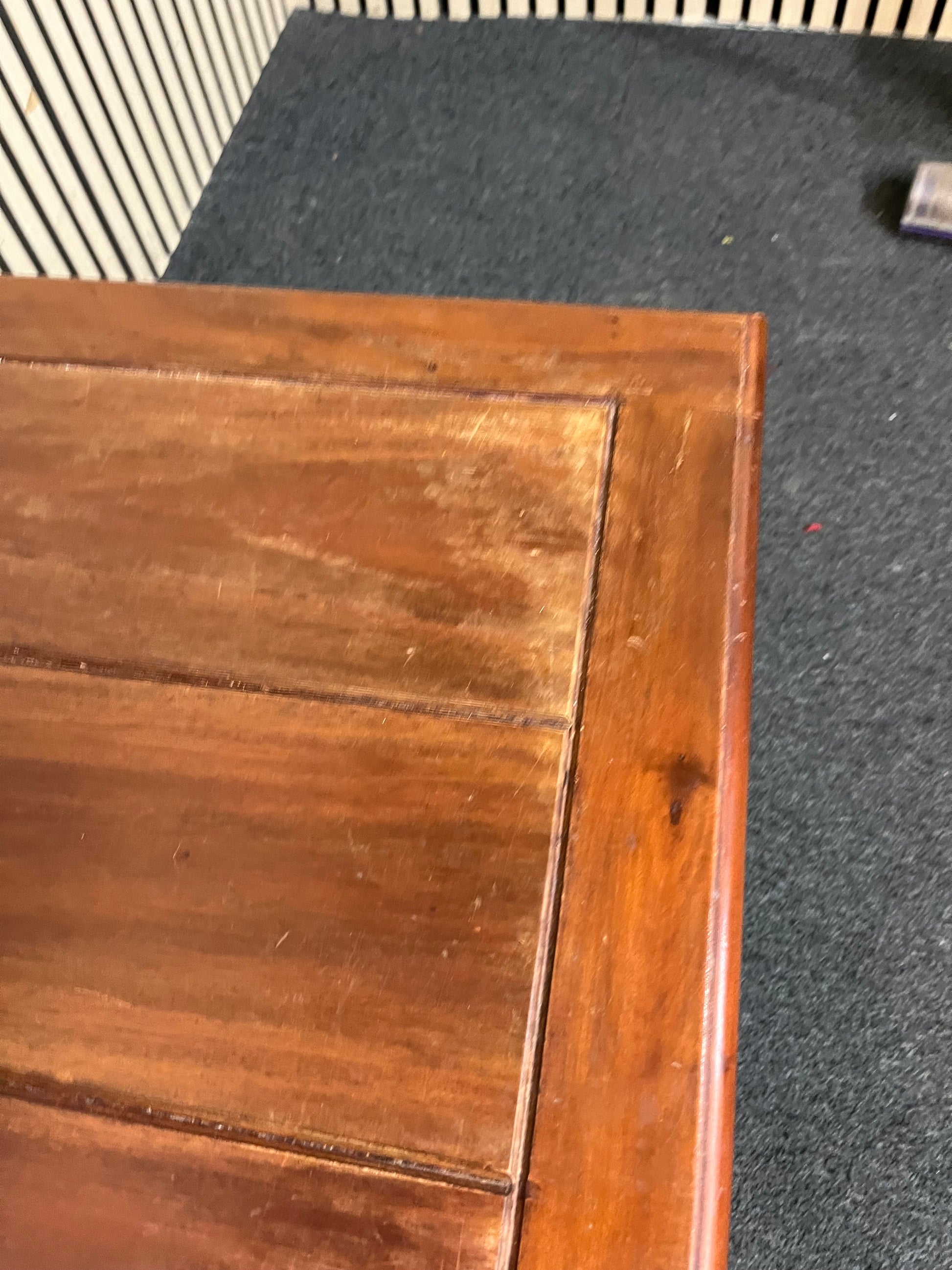 Solid teak large low rectangular coffee table with drawer (H 45 x W 110 x D 60 cm) 3126