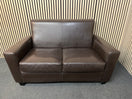 Switch 2 seater brown leatherette sofa  43747 2 image