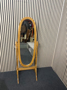 Full-length stained beech cheval mirror   44744