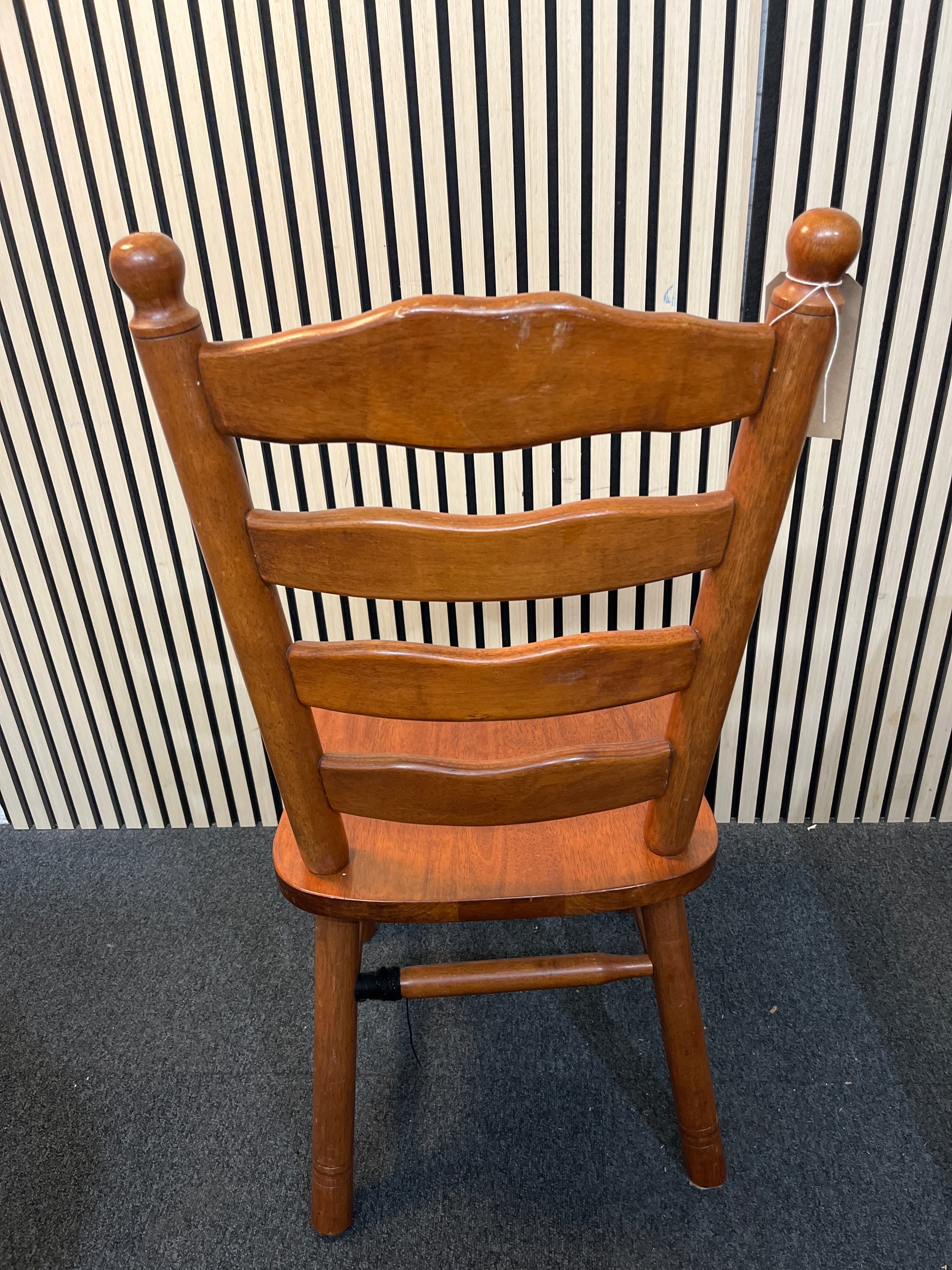 Hardwood dark stained dining chair 2425