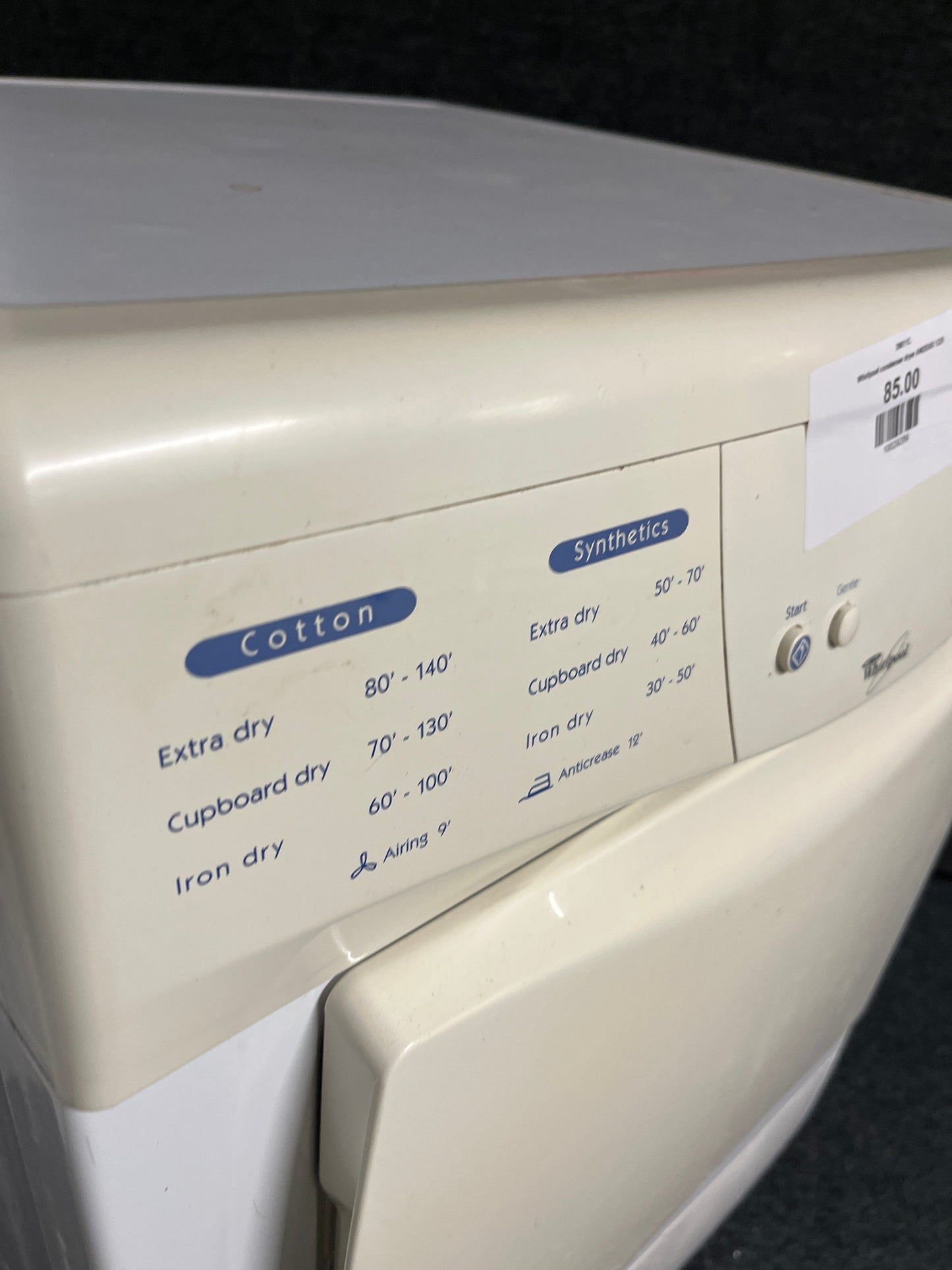 Whirlpool condenser dryer AWZ6303 1225