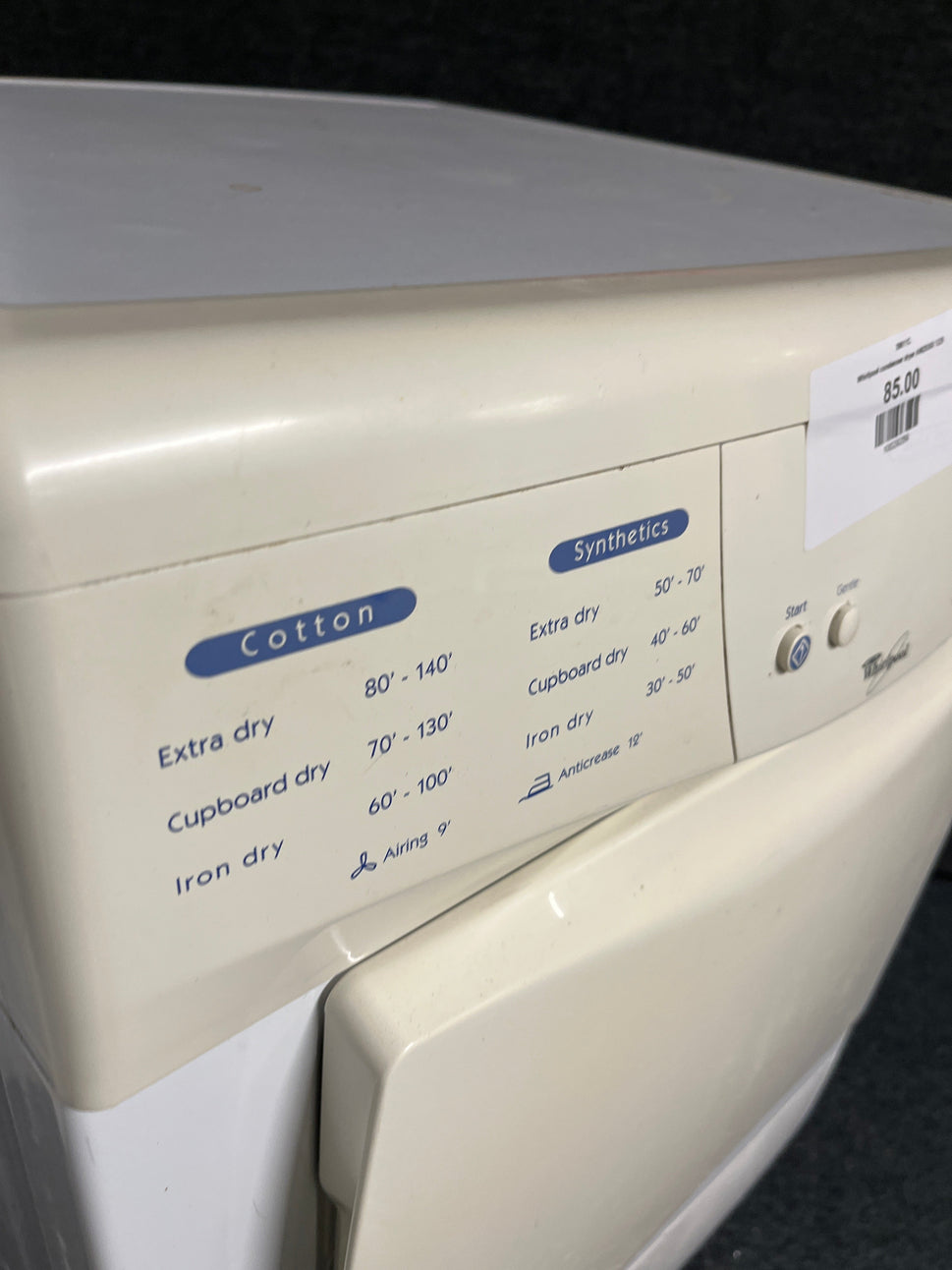 Whirlpool condenser dryer AWZ6303 1225