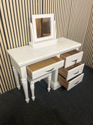 Switch Four-drawer wooden vanity with matching stool and swivel mirror. (H 80 x W 102 x D 45 cm)  44149 3 image
