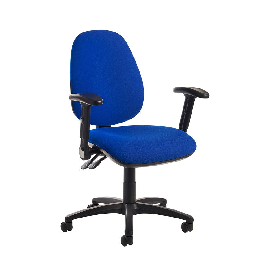 Jota high back asynchro ratchet back swivel chair with height adjustable arms