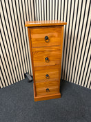 Switch Pine slim 4 high bedside locker 1226 2 image