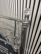Switch 4ft 6 metal framed bed with glass baubles 3325 2 image