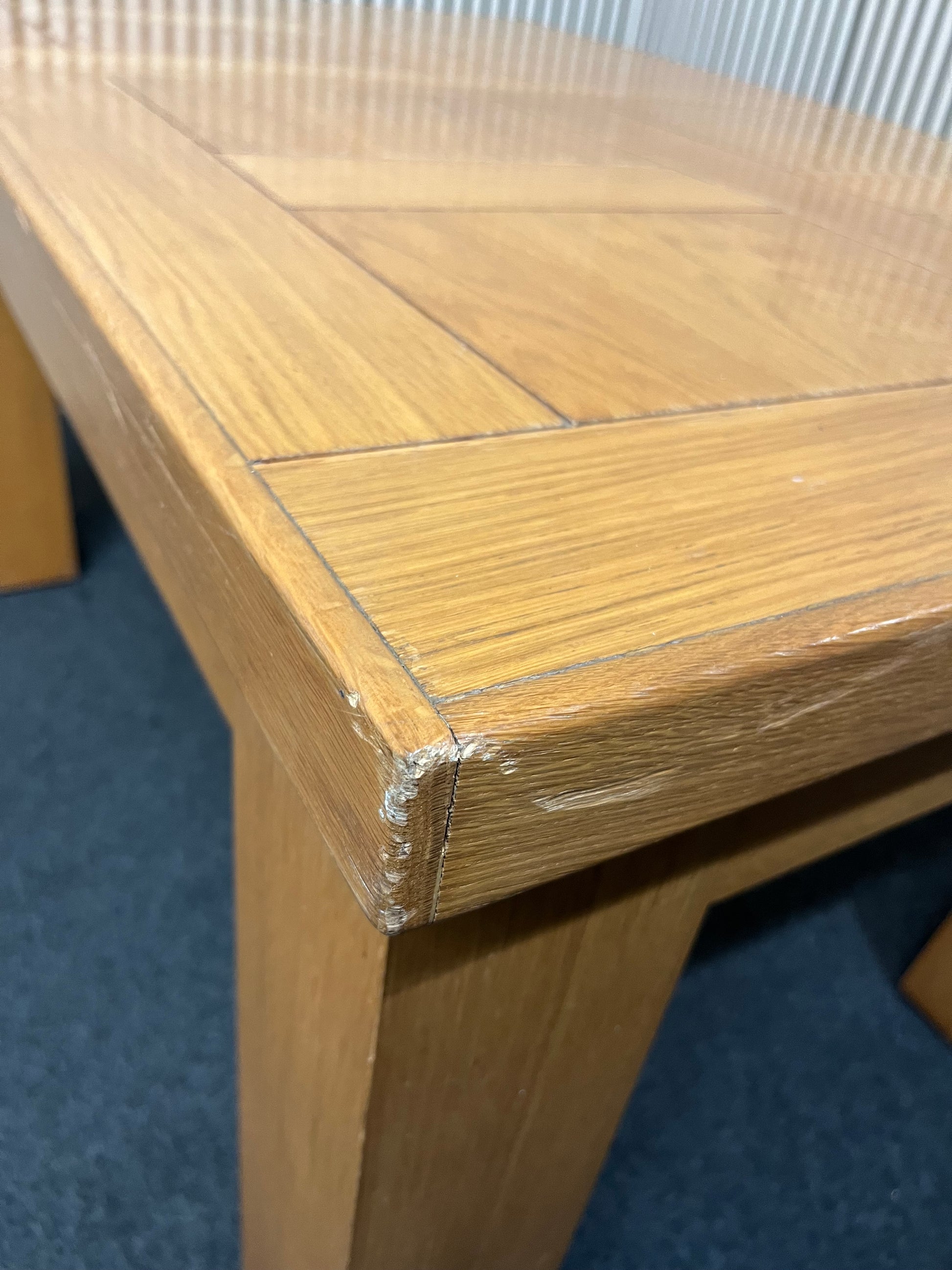 Solid oak extendable dining table (L 140 - 210 x W 90 cm) 3126