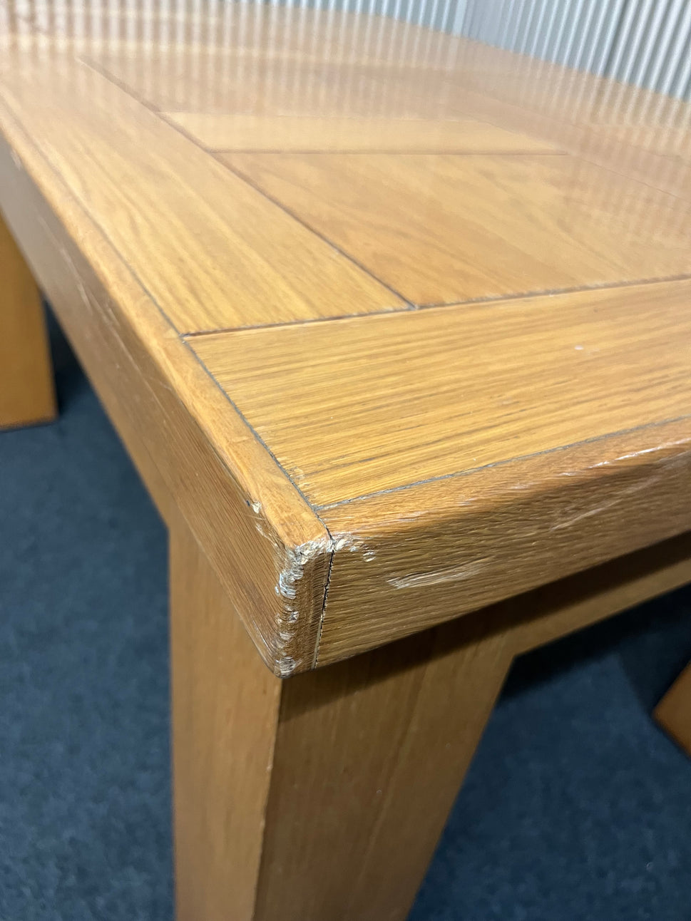 Solid oak extendable dining table (L 140 - 210 x W 90 cm) 3126