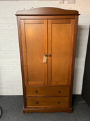 Switch Dark wood stained 2 door 2 drawer wardrobe (H 190 x W 100 x D 52 cm) 2225 2 image