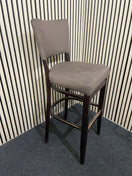 Switch Brown fabric tall stools with back  1126 3 image