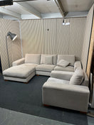 Switch Large right hand light cream fabric corner sofa suite with matching armchair (Width 290 cm, depth 170cm and 100 cm) 1126 2 image