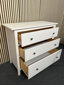 Switch Solid wood white painted 3 drawer chest (H 97 x W 107 x D 50 cm) 3325 3 image