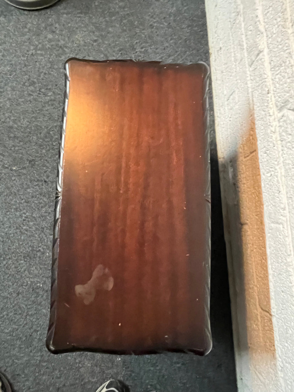 Rossmore mahogany coffee table, magazine holder (H 48 x W  2225