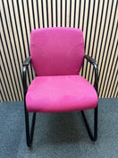 Switch Wine fabric cantilever framed boardroom chair 2 image