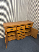 Switch Solid oak stained 2 door 6 drawer sideboard(L x 140 W x 45 H x 85 cm) 3325 2 image