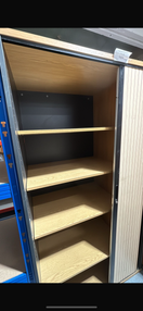 Switch Tall oak laminate framed single door tambour with shelves (H 180 x W 100 x D 60 cm) 1425 3 image