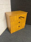 Switch Teak laminate wide low 3 drawer chest%A0 (H 610 x W 600 x D 390 mm)  1225 3 image