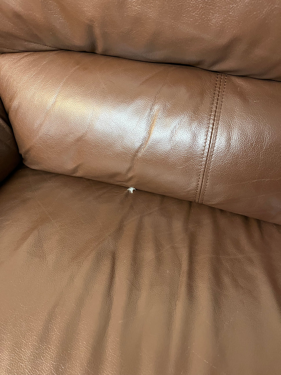 3+2 Dark brown leather suite 1126