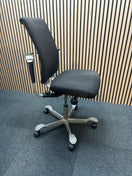 Switch Black fabric swivel chair with sliding away arms 2 image