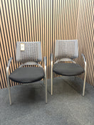 Solid black plastic framed meeting chair
PRICE INC 23% VAT